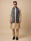 Reversible Woolen Mens Stole with Classic Striped Weave | Elegant Winter Wrap (80 × 28 Inches)