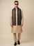Reversible Woolen Mens Stole with Classic Striped Weave | Elegant Winter Wrap (80 × 28 Inches)