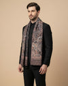 Reserve Mens Bamboo Silk Heritage Printed Reversible Brown Stole