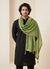 Fendi Mens Dupatta – Green Tone with Lace Border & Latkan Finish