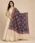 Naqsh-e-Kashmir Woven Kani Jacquard Floral Shawl with Traditional Beige Border & Panel