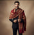 Mir-e-Khas Men's Mughal Palace Scenic Jacquard Woven Red Shawl with Zari Work