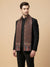 Reserve Mens Bamboo Silk Floral Kalamkari Printed Brown Stole
