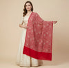Naqsh-e-Kashmir Sozni Jaal Embroidered Pink Shawl | Traditional Kashmiri Wool Blend