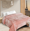 Super Soft Solid Velvet Finish Coral Flannel AC Blanket (Size: 90 x 90 Inches) Blanket My Store