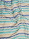 Woolen Zig-Zag Moonlight Zari Mens Stole | Heritage Wrap (80 x 28 Inches)