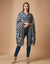 Signature Bamboo Silk Printed Stole | Heritage Floral & Geometric Ethnic Print