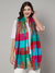Bamboo Silk Women Stole with Contemporary Checkered Weave | Soft Drape | 80×28 Inches
