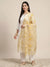 Yellow Organza Meena Jaal Dupatta | Elegant Sheer Festive Drape
