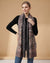 Everyday Bamboo Silk Heritage Printed Reversible Brown Stole
