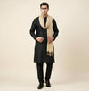 Cotton Embroidered Mens Dupatta – Beige Tone with Buta Work