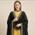 Luxe Fendi Women Black Dupatta with 2 Side Scalloped Border, Mirror Detailing & Buti Embellishment