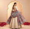 Naqsh-e-Kashmir Inspired Kingri Design Jacquard Woven Grey Shawl with Floral Border