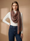 Signature Kalamkari Printed Bamboo Silk Brown Stole
