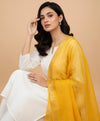 Yellow Lightweight Cotton Silk Dotted Dupatta | Elegant Everyday Ethnic Drape