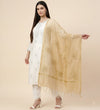 Elegant Gold Cotton Zari Buta Dupatta | Lightweight Ethnic Drape
