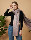 Everyday Bamboo Silk Heritage Printed Reversible Grey Stole