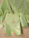 Women’s Cotton Unstitched Suit Set | Elegant Ethnic Ensemble