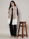 Woolen Women Shawl with Intricate Traditional Motif & Ornate Woven Border | 80 x 40 Inches