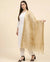 Golden Tissue Checkered Dupatta with Subtle Shine | Graceful Ethnic Wrap