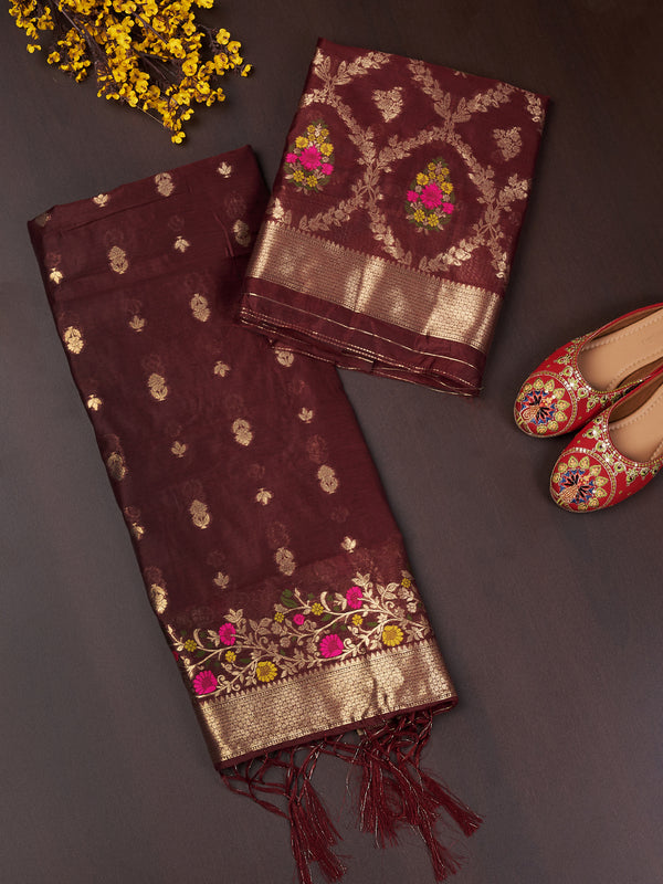 Women’s Cotton Unstitched Suit Set| Elegant Ethnic Ensemble