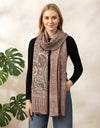 Everyday Bamboo Silk Heritage Printed Reversible Beige Stole