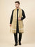 Organza Meena Jaal Mens Dupatta – Gold with Gold Woven Design