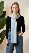 Everyday Reversible Solid Bamboo Silk Women's Stole | Lightweight Wrap
