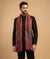 Reserve Mens All-Over Paisley & Floral Print Bamboo Silk Red Stole