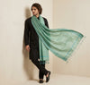 Khadi Cotton Mens Dupatta – Dusty Green with Textured Weave