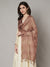 Brown Cotton Woven Check Dupatta with Tassel Detailing (Size: 2.5x1 m Approx)