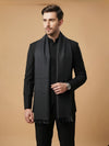 Timeless Mens Micro Wool Solid Timeless Black Stole | Soft Everyday Wrap