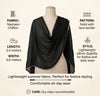 Black Nazneen Chiffon Dupatta with Lace Border | Solid Lightweight Wrap