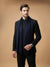 Timeless Mens Micro Wool Solid Timeless Blue Stole | Soft Everyday Wrap