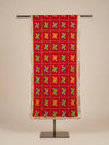 Chinon Phulkari Women Red Dupatta with Traditional Motif Work & Tape Border