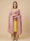 Luxe Chinon Women Phulkari Dupatta with Mirror & Beads Detailing, Lace Border and Latkan Tassels