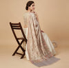 Naqsh-e-Kashmir Woven Kani Jacquard Floral Shawl with Traditional White Border & Panel