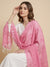Pink Cotton Embroidered Dupatta | Summer Edit Lightweight Ethnic Essential