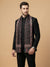 Reserve Mens Bamboo Silk Floral Kalamkari Printed Black Stole
