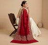 Naqsh-e-Kashmir Woven Kani Jacquard Border Maroon Shawl | Wool Blend