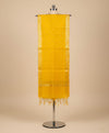 Cotton Silk Mens Dupatta – Yellow with Zari Buta & Border Work