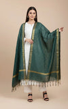 Green Lightweight Cotton Silk Dotted Dupatta | Elegant Everyday Ethnic Drape