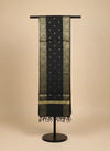 Black Woven Ethnic Motif Dupatta | Elegant Traditional Drape