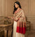 Naqsh-e-Kashmir Woven Kani Jacquard Red Shawl with All-Over Buttis & Solid Panel