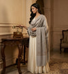 Naqsh-e-Kashmir Sozni Jaal Embroidered Grey Shawl | Traditional Kashmiri Wool Blend