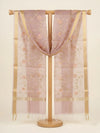 Lavender Organza Meena Jaal Dupatta | Elegant Sheer Festive Drape