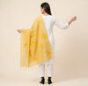 Yellow Cotton Embroidered Dupatta | Summer Edit Lightweight Ethnic Essential