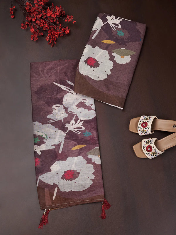 Women’s Linen Unstitched Suit Set | Elegant Ethnic Ensemble