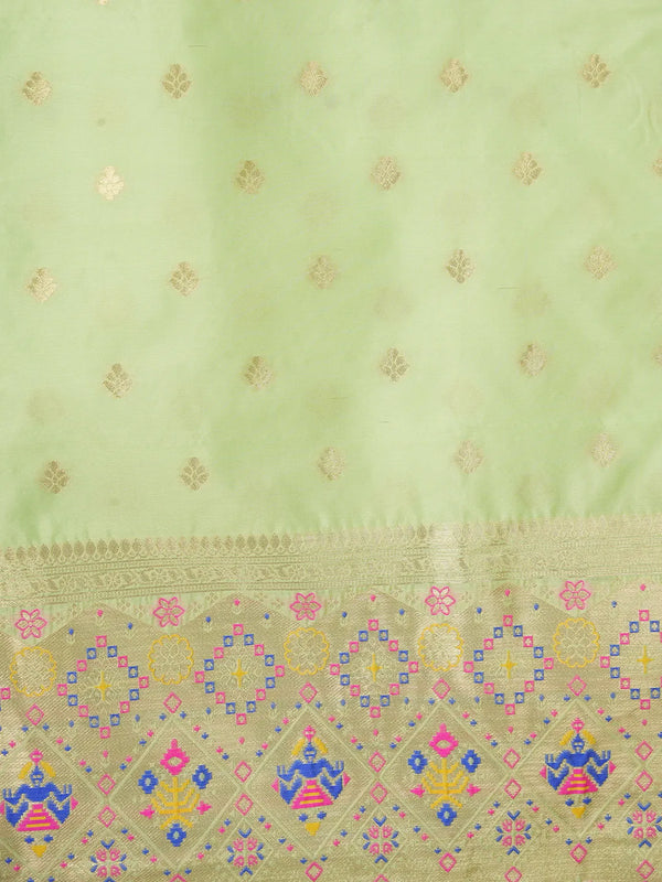 Women’s Banarasi Silk Unstitched Suit Set | Luxurious Ethnic Ensemble