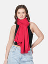 Solid Woolen Women Stole | Classic Minimal Wrap (80 × 28 Inches)